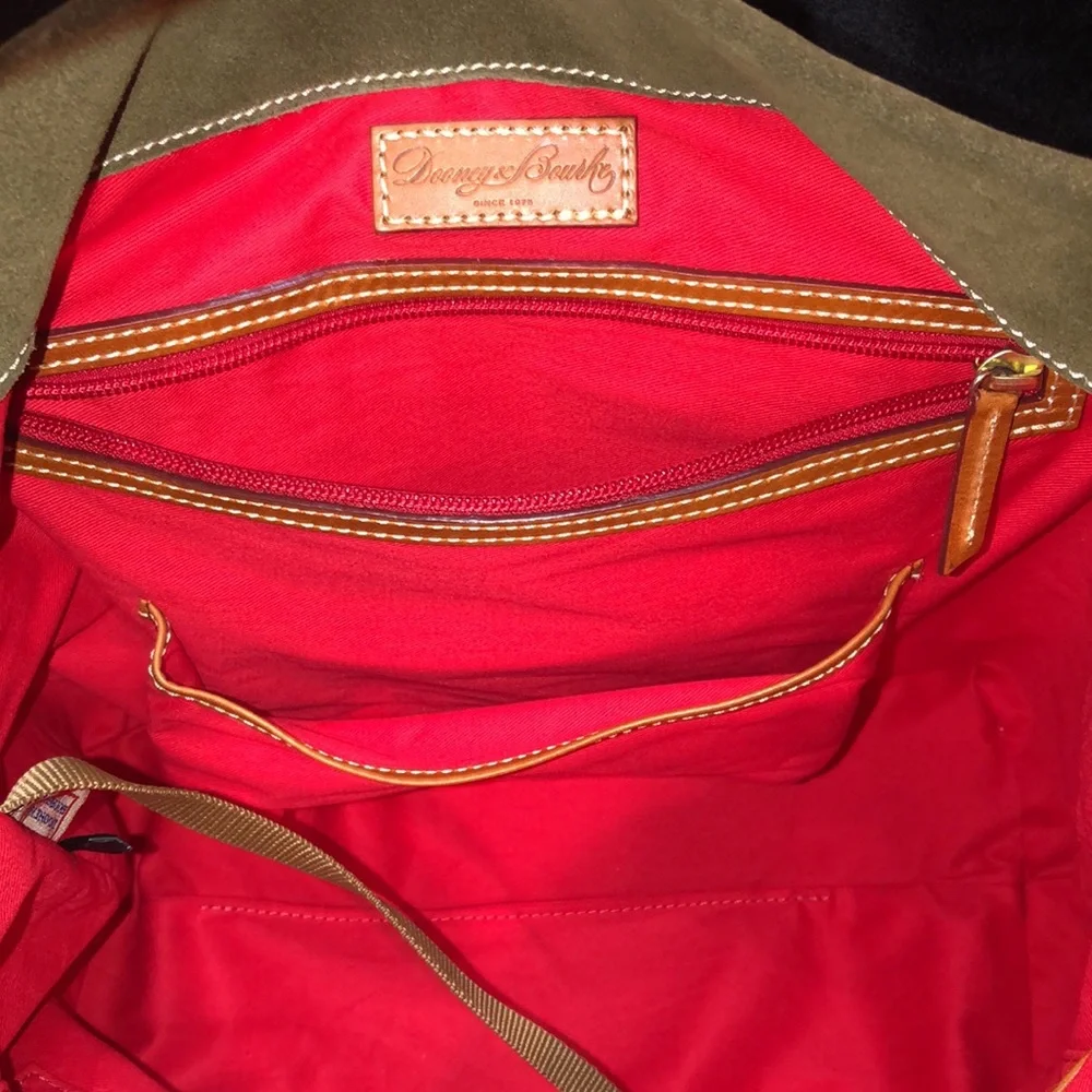 Dooney & Bourke Olive and Tan Hobo Bag Set - Picture 10 of 16